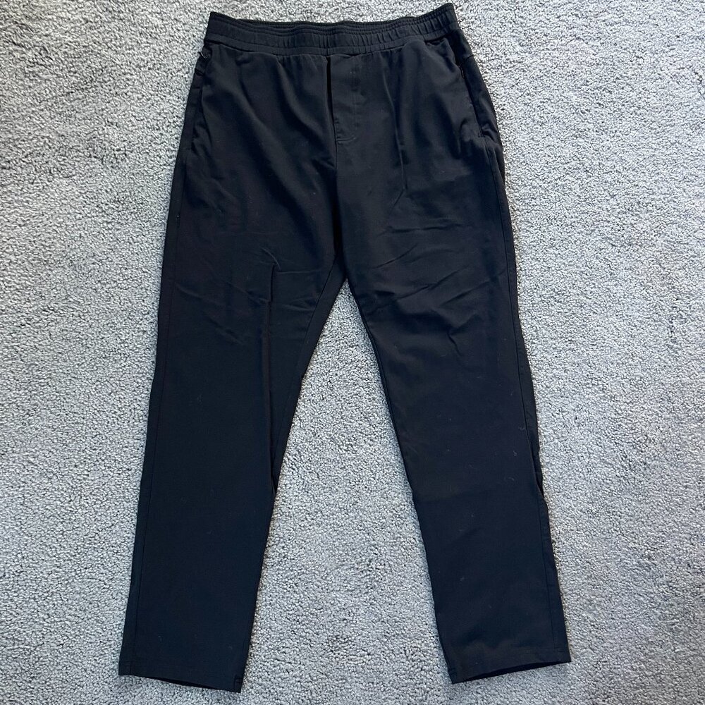 PUBLIC REC DAYMAKER MEN'S PULL ON STRAIGHT LEG PANTS - W 36 X L 32 EUC Black